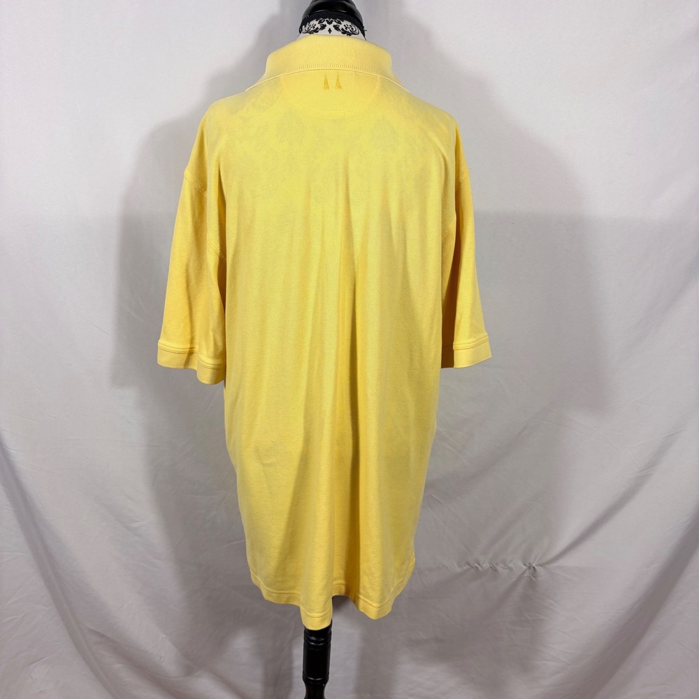 Greg Norman Mickey Mouse Golf Polo Shirt Mens XL Yellow Play Dry Pique Disney - Picture 3 of 15
